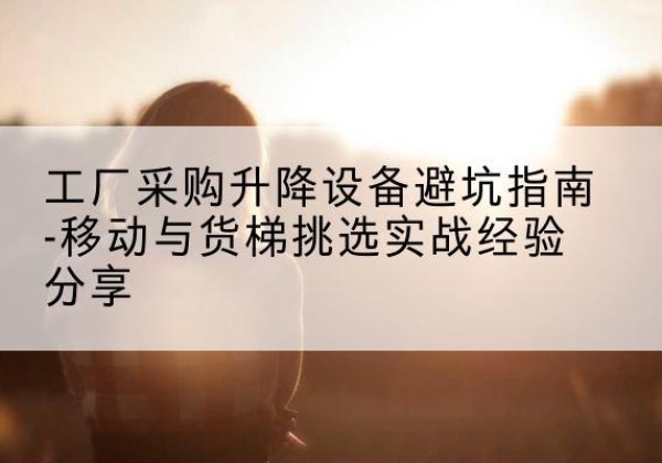 紫阳移动式升降机怎么选-工厂采购升降设备避坑指南-移动与货梯挑选实战经验分享