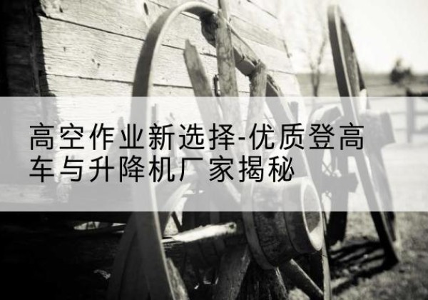 紫阳登高车厂家-高空作业新选择-优质登高车与升降机厂家揭秘